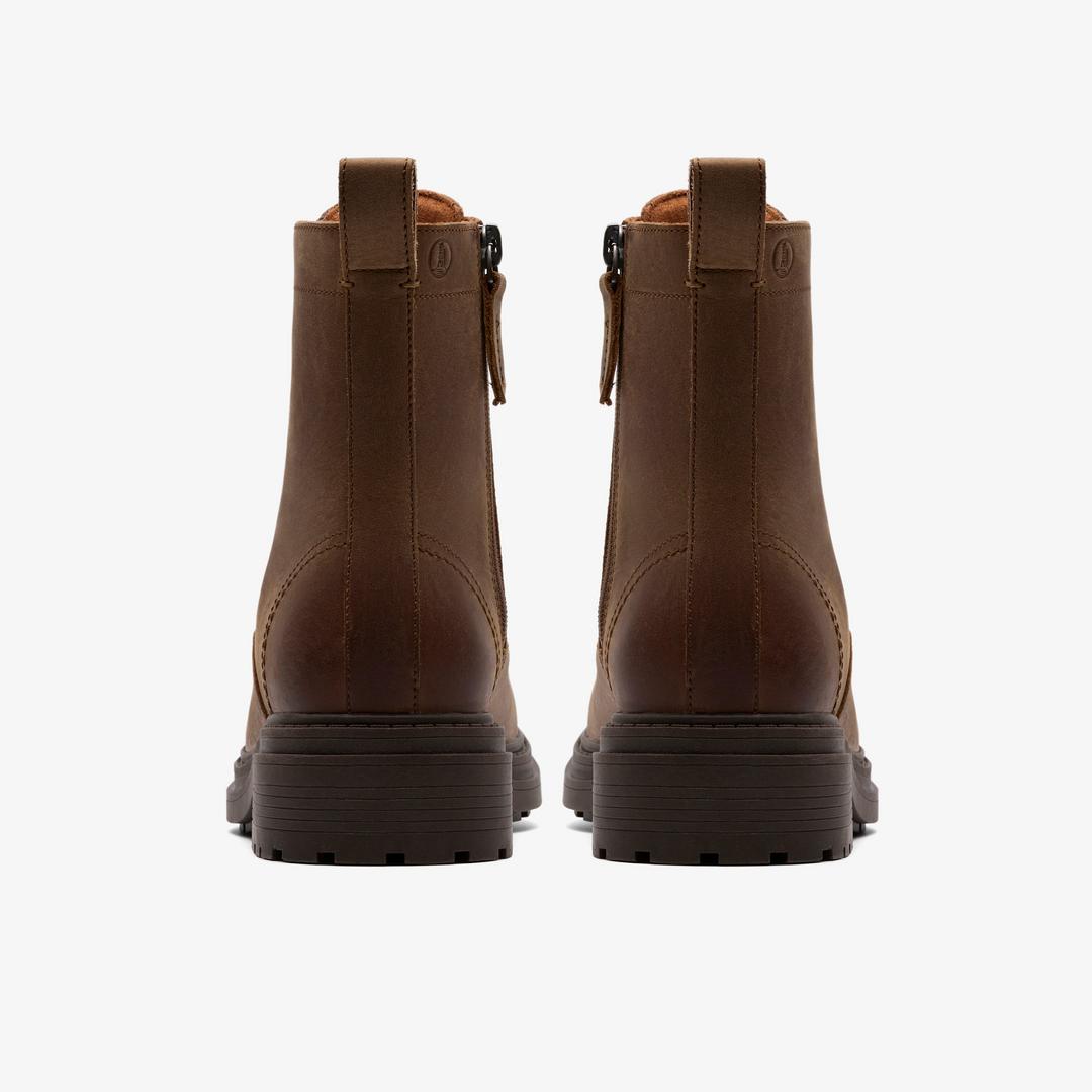 Womens Orinoco3 Style Walnut Leather Ankle Boots - Image 6