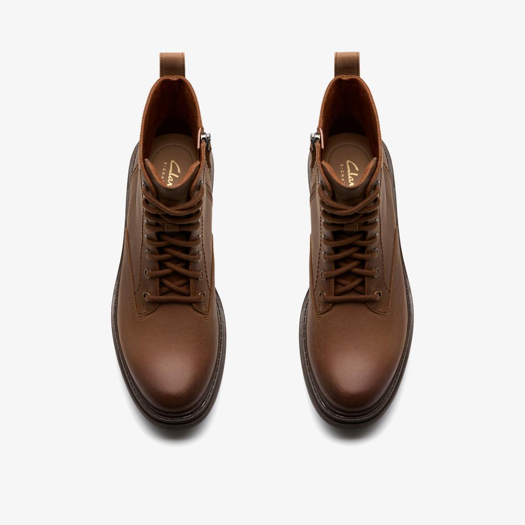 Womens Orinoco3 Style Walnut Leather Ankle Boots - Image 7