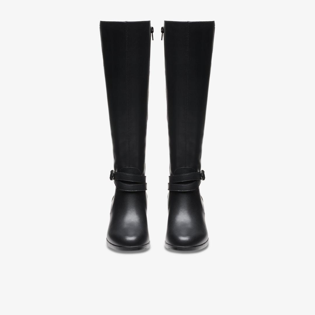 Women's Emily 2 Dream Black Leather Knee High Boots - Image 6