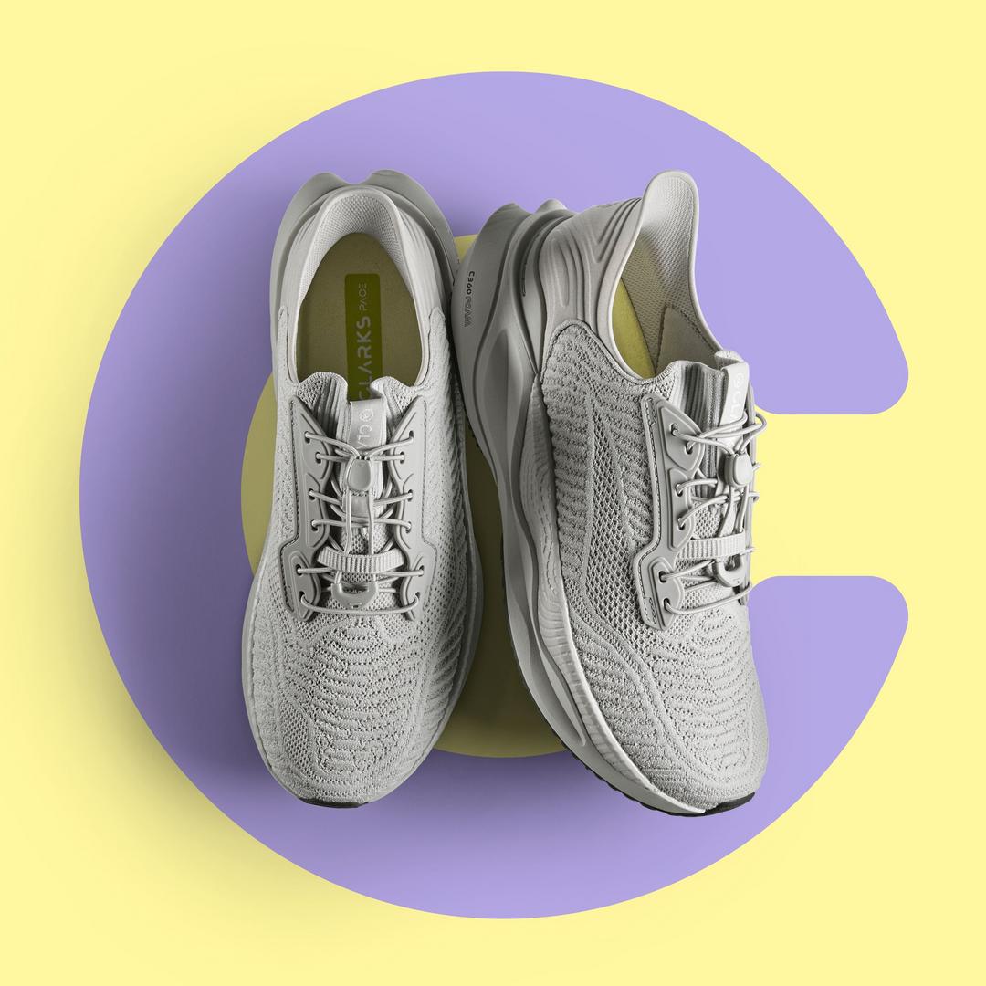 Mens Pace Rise Light Grey Sneaker - Image 3