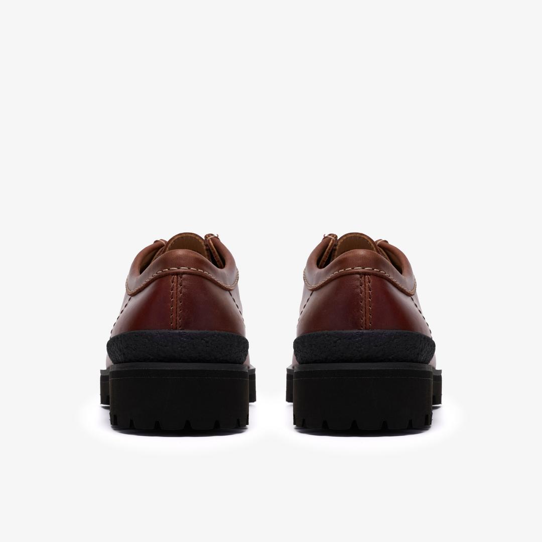 Mens Walla Yukoner Brown Leather Wallabees - Image 7