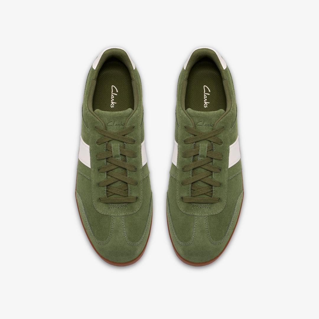 Mens Seco Speed Green Suede Sneakers - Image 10