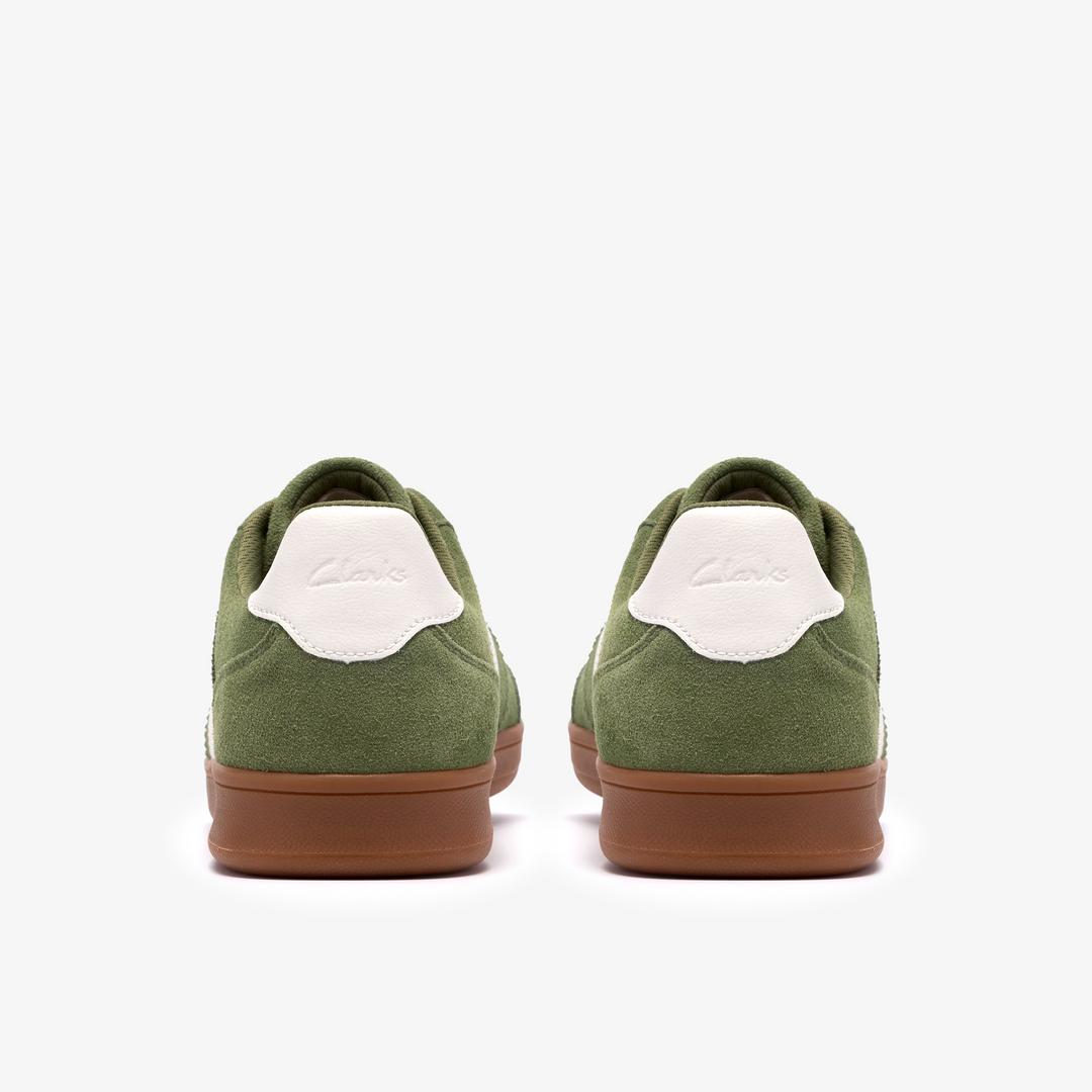 Mens Seco Speed Green Suede Sneakers - Image 9