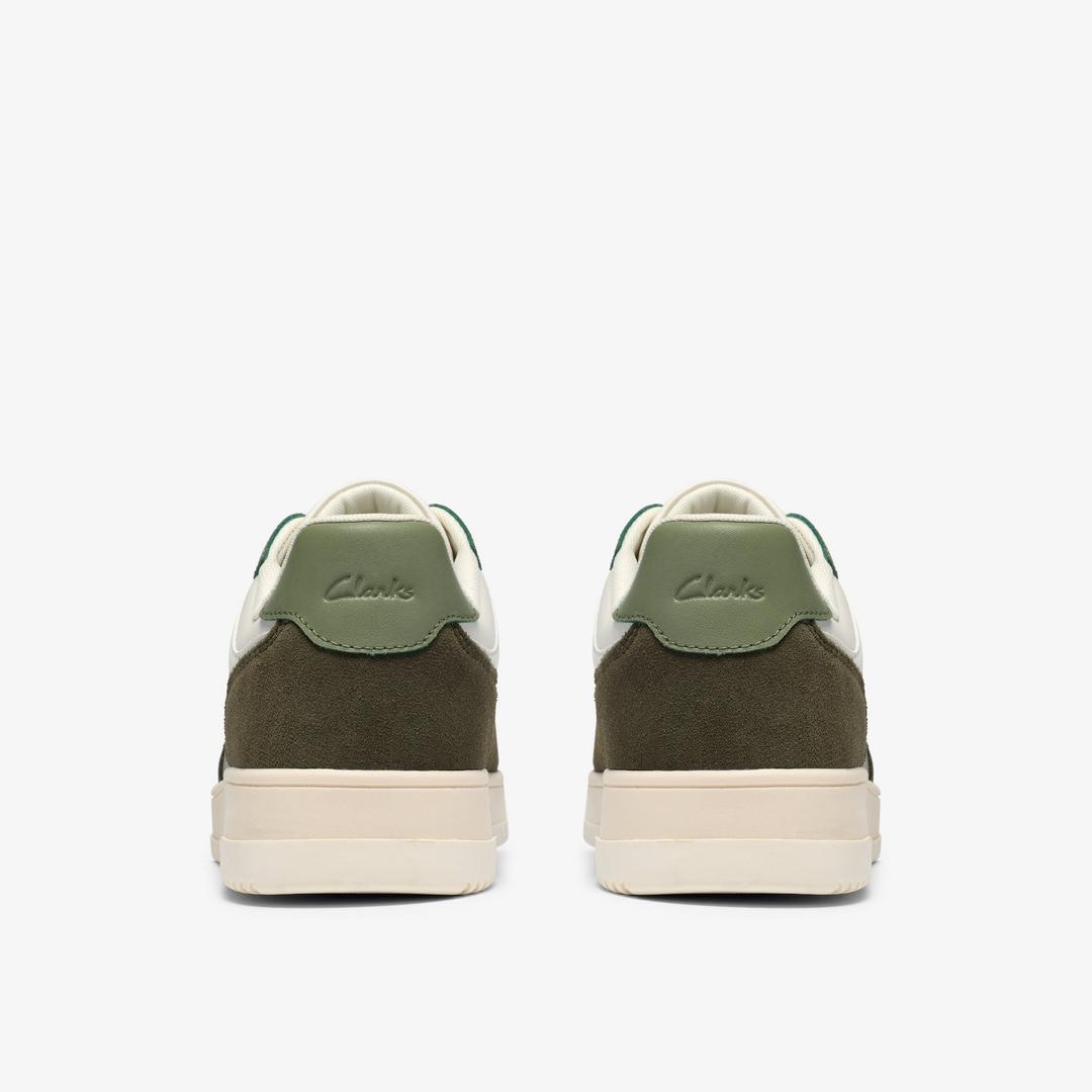 Mens Newick Lace Green Combination Sneakers - Image 5