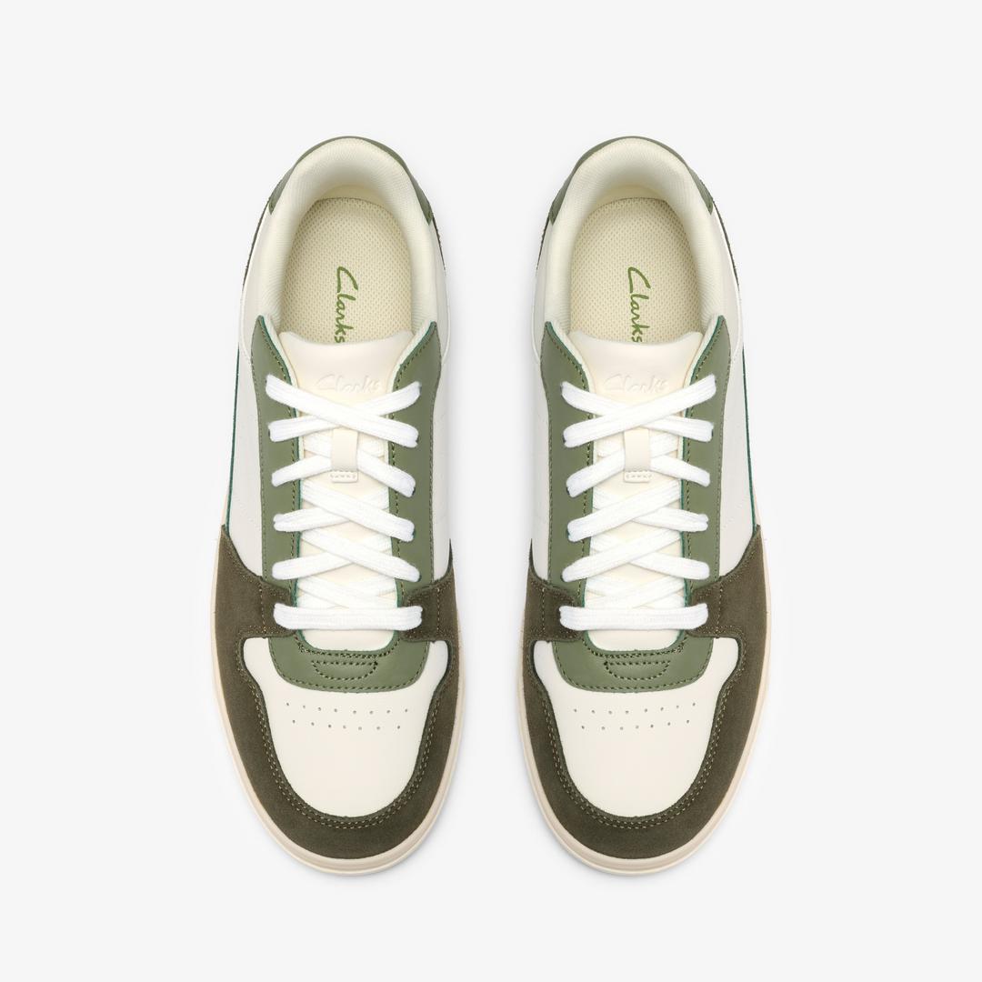 Mens Newick Lace Green Combination Sneakers - Image 6