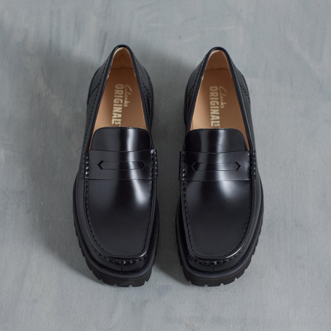 Mens Yukoner Penny Black Leather Loafers - Image 2