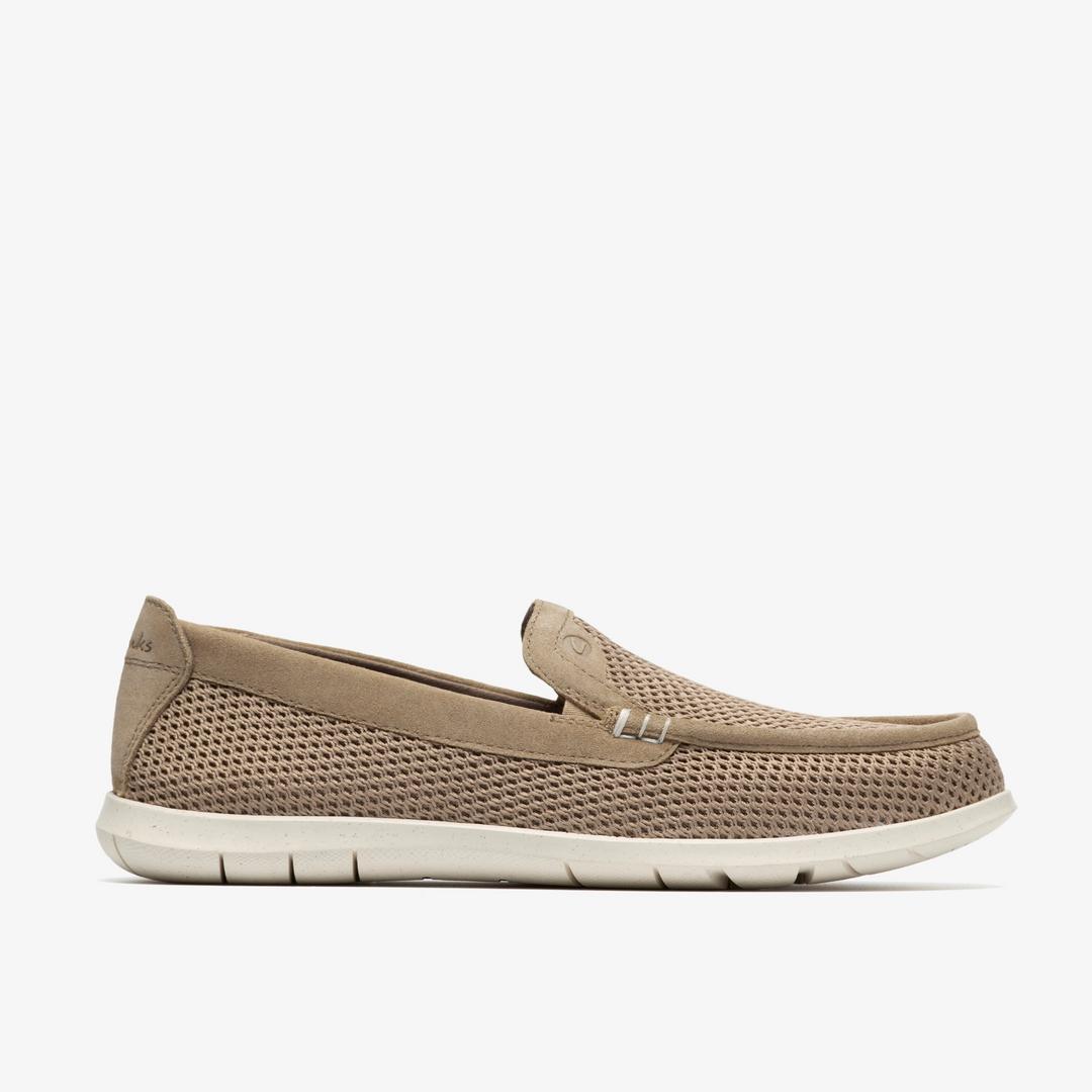 Mens Flexway Step Sand Knit Slip Ons