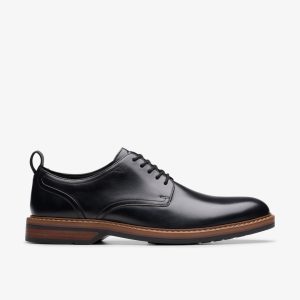 Men's Aldwin Lace Black Leather Oxfords