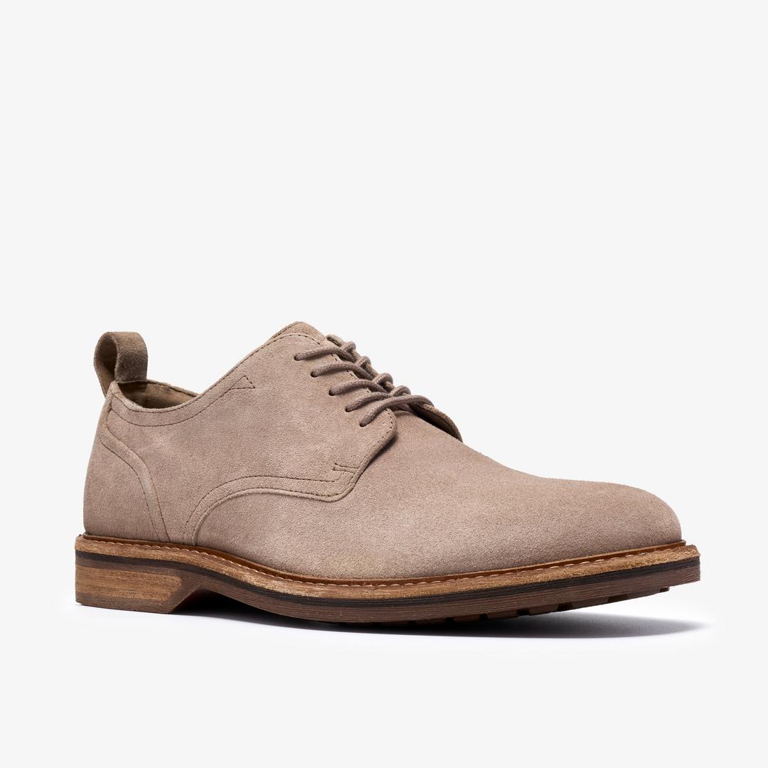 Mens Aldwin Lace Grey Suede Oxfords - Image 5