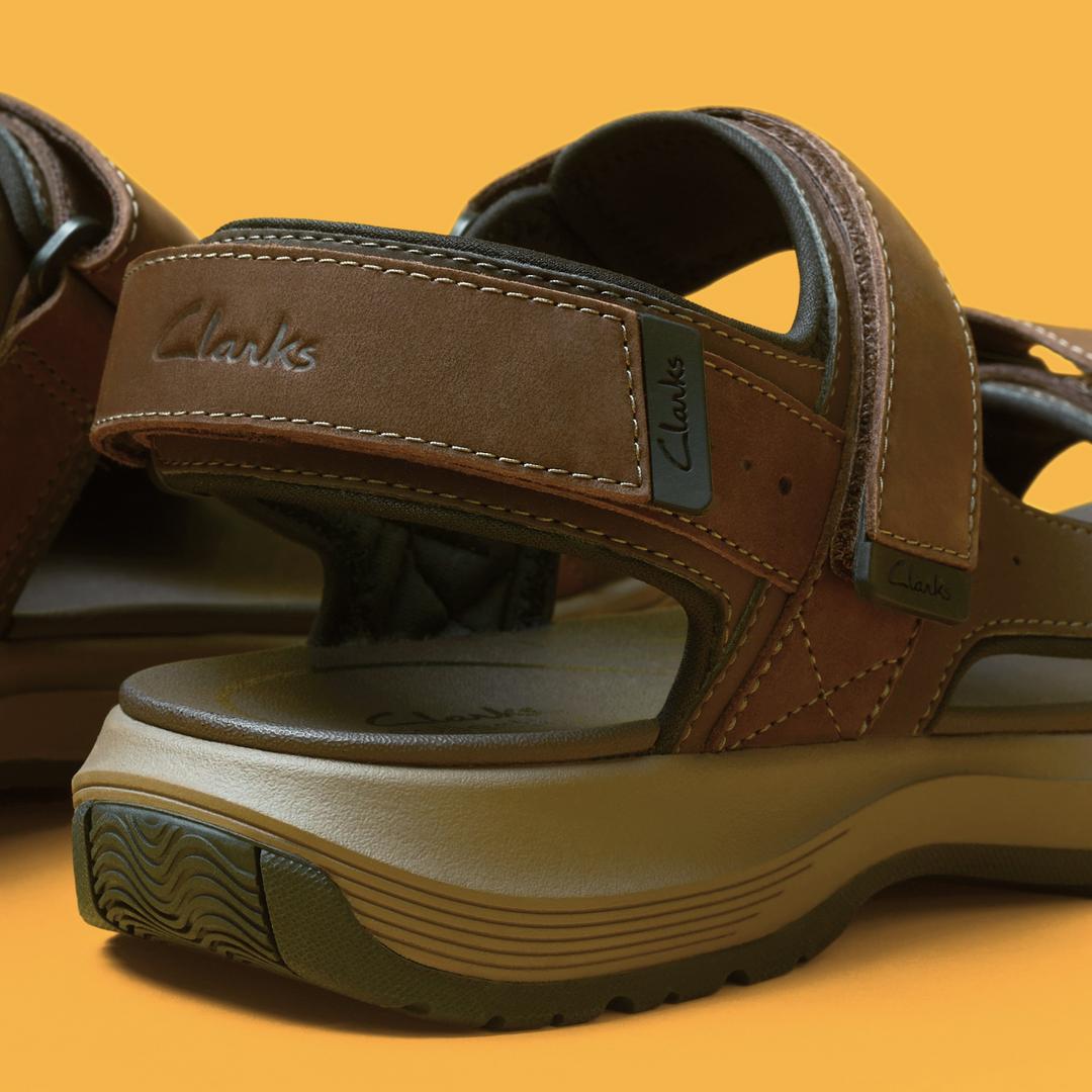 Mens Guideview Trek Beeswax Leather Sandals - Image 5