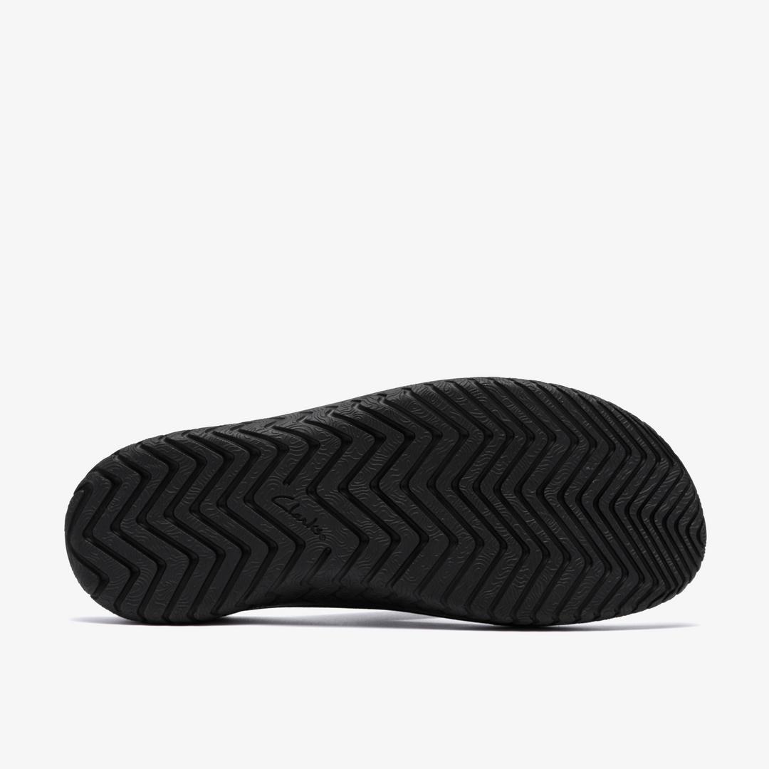 Mens Wesley Surf Black Leather Flip Flop - Image 3