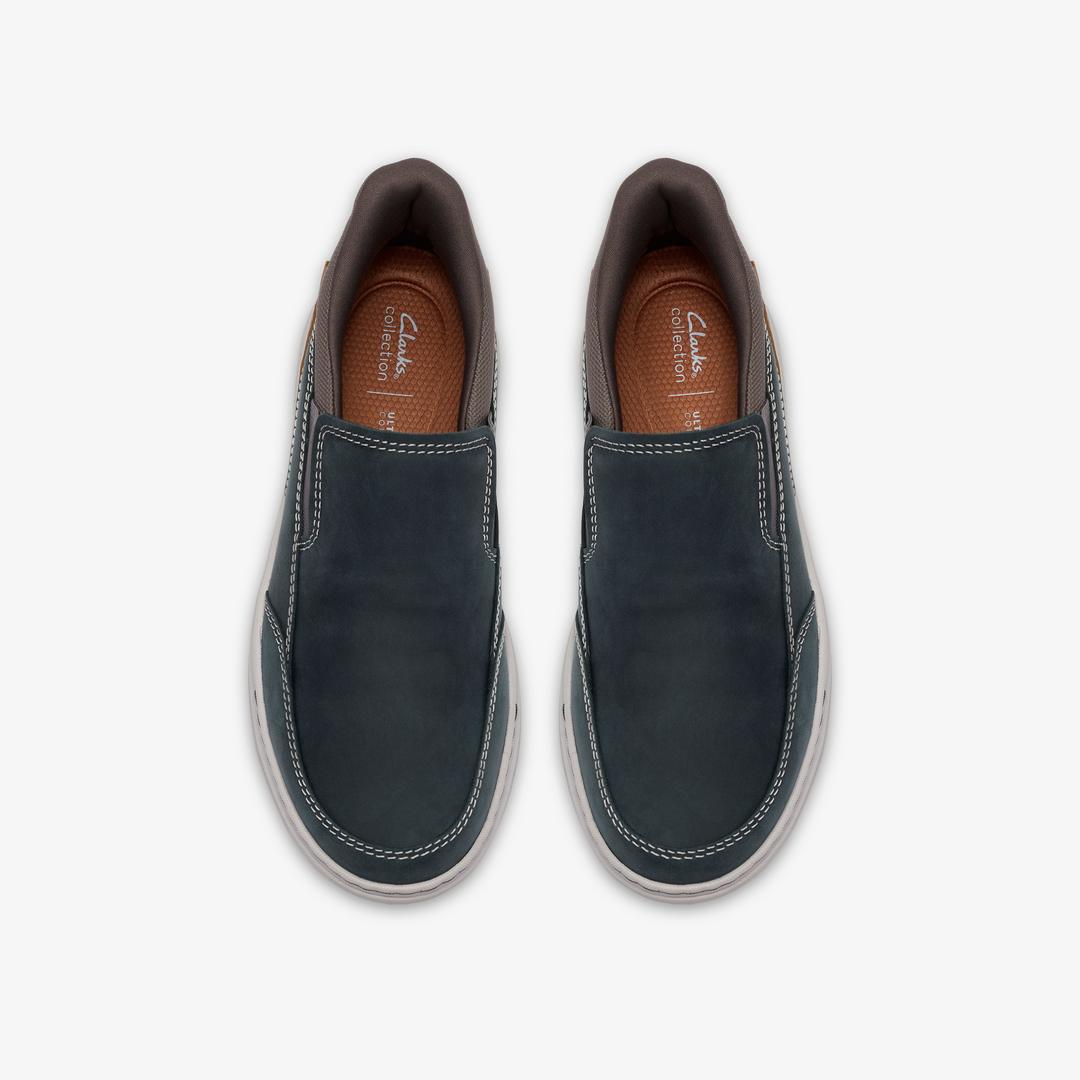 Mens Craftwell Step Navy Leather Slip on - Image 6