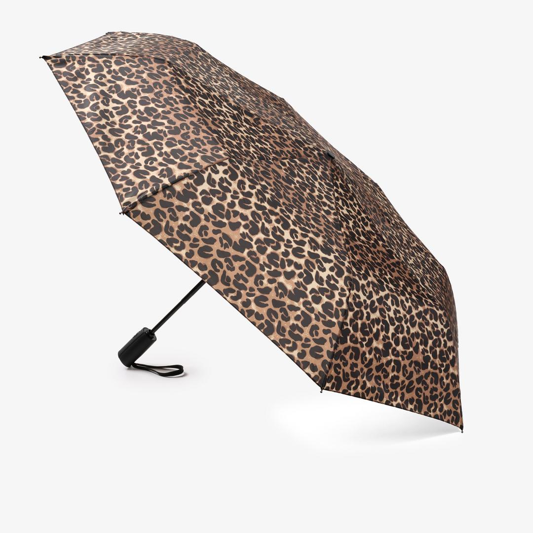 Womens Leopard Print Umbrella