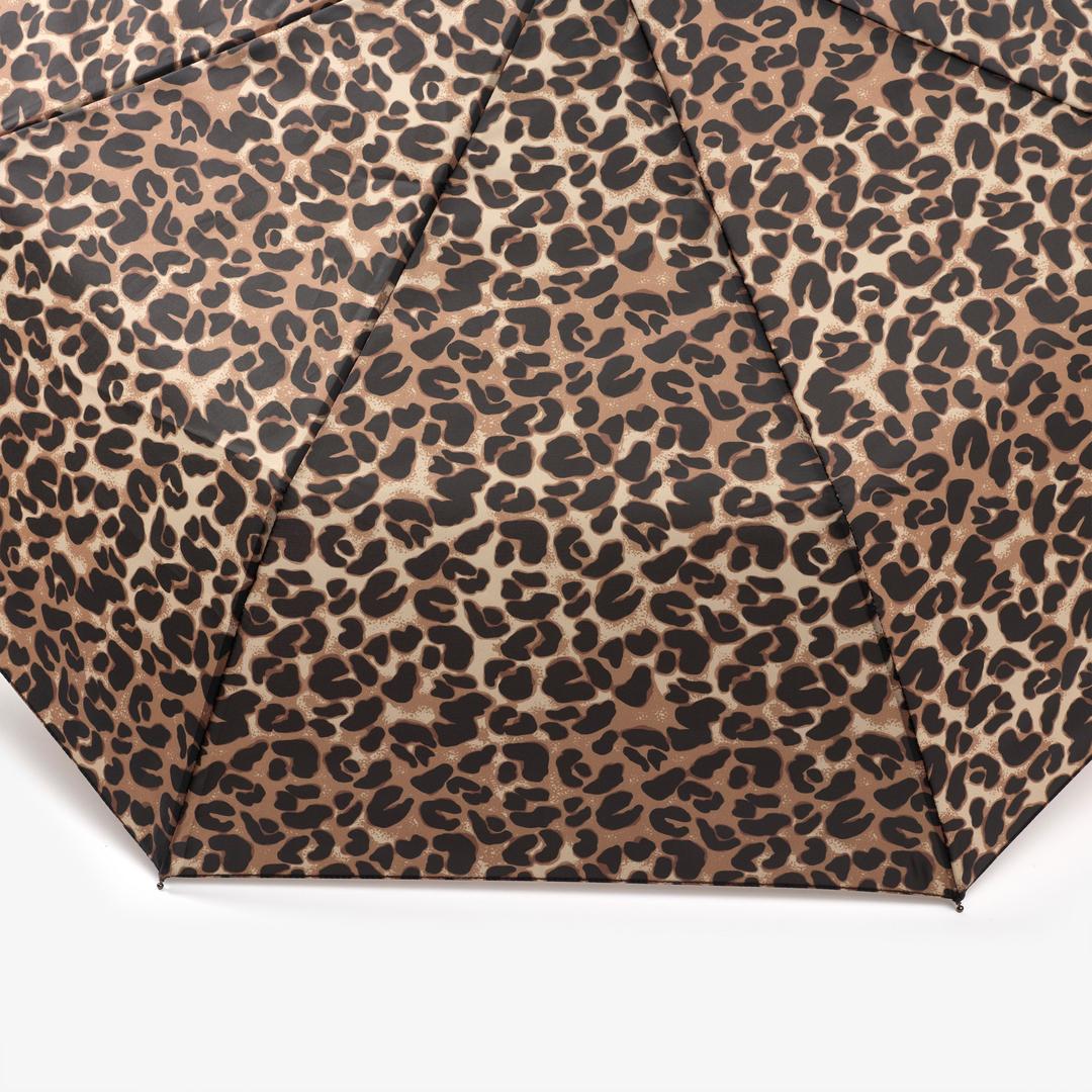 Womens Leopard Print Umbrella - Image 2