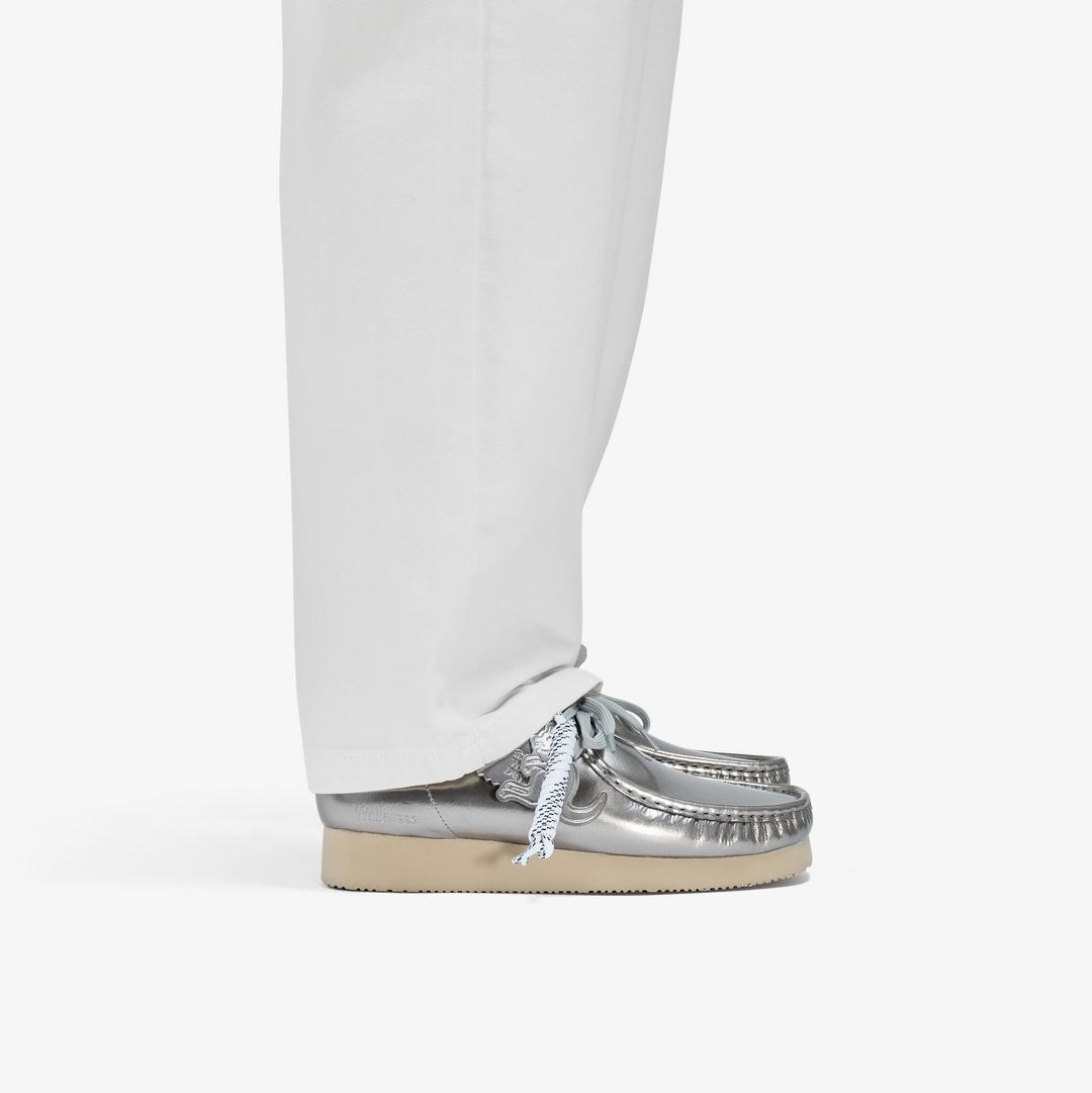 Mens Wallabee 2604 Silver Patent Wallabees - Image 2
