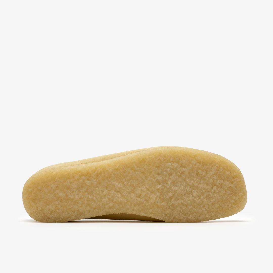 Mens Wallabee Pale Yellow Suede Wallabees - Image 3