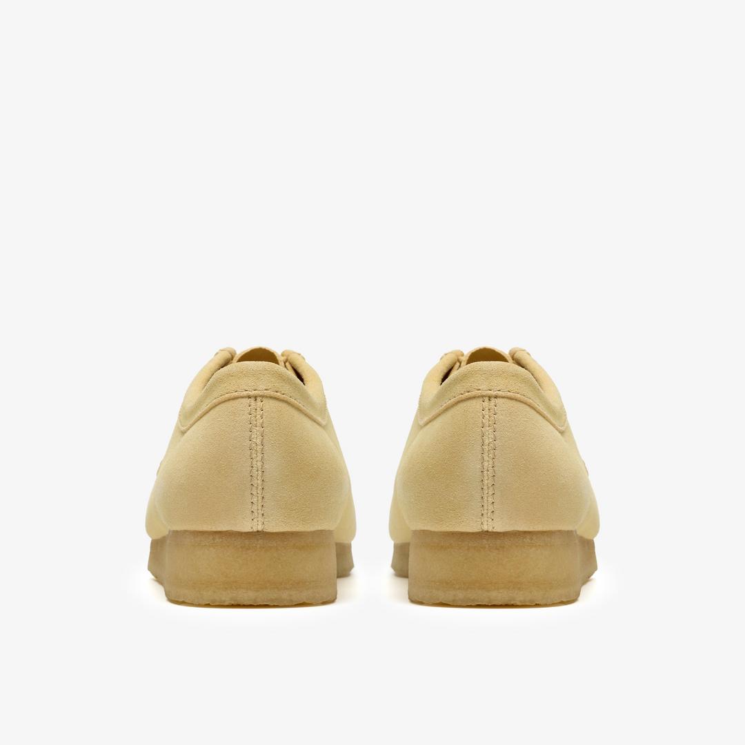 Mens Wallabee Pale Yellow Suede Wallabees - Image 5