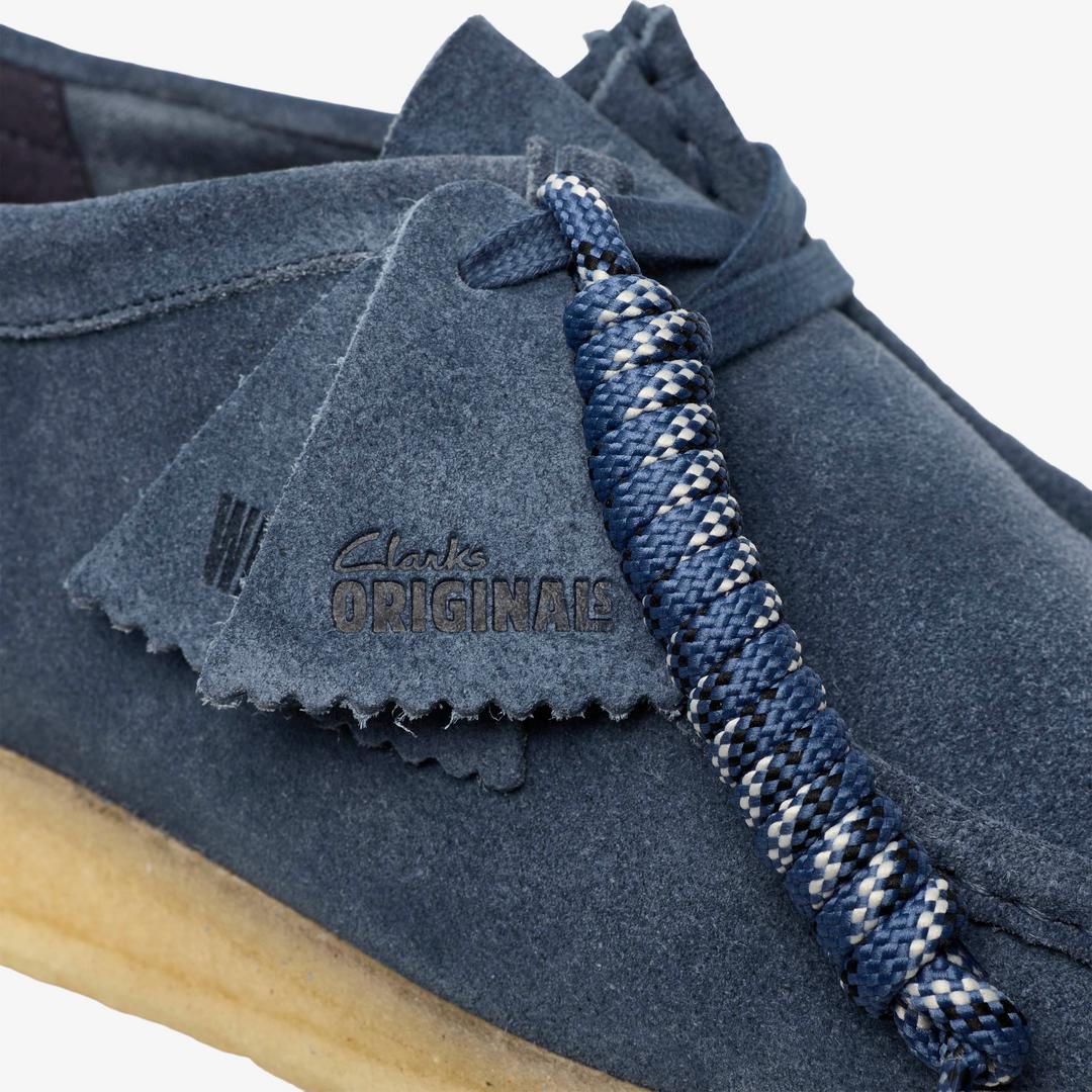 Mens Wallabee Denim Blue Suede - Image 10