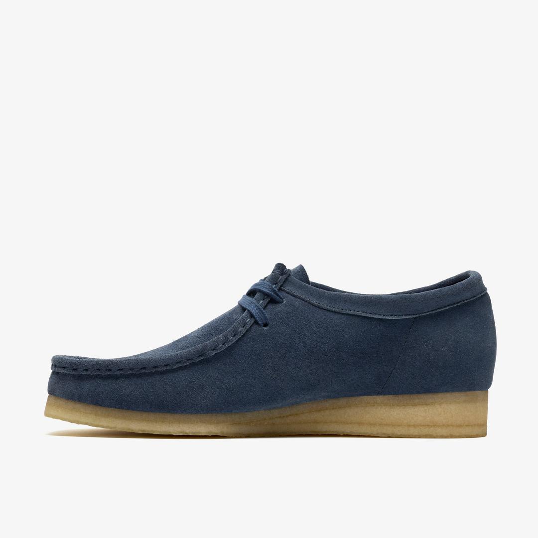 Mens Wallabee Denim Blue Suede - Image 4