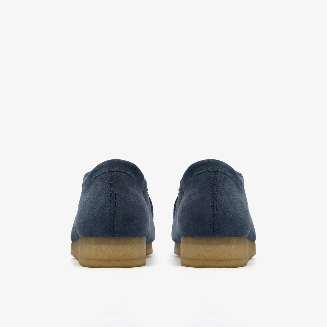 Mens Wallabee Denim Blue Suede - Image 7
