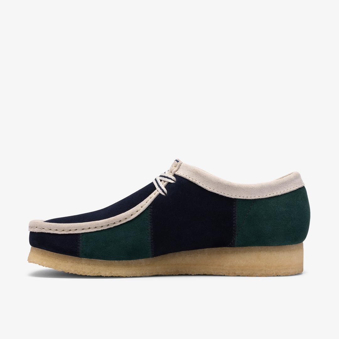 Mens Wallabee Blue/Green Stripe - Image 7