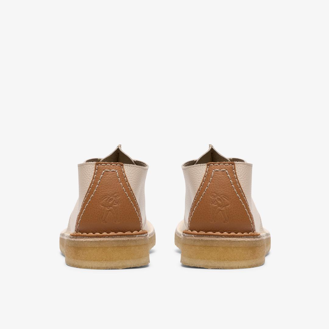 Mens Desert Trek White Combination Leather Desert Trek - Image 5