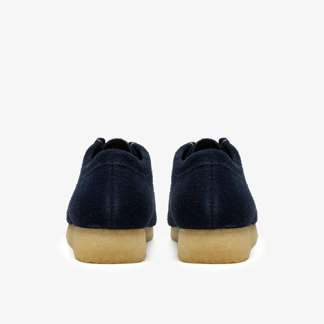 Mens Wallabee Navy Suede Wallabees - Image 5