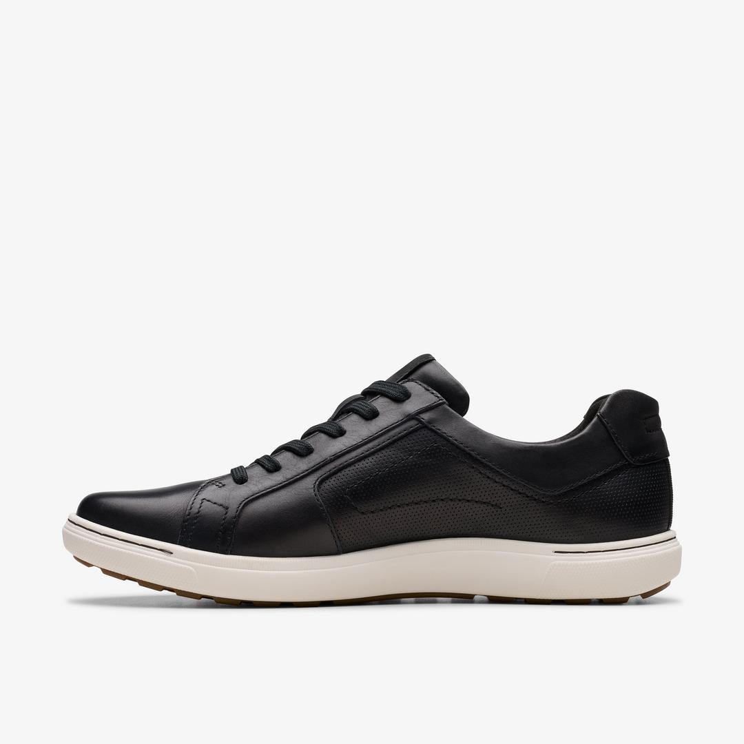 Men's Mapstone Lace Black Leather Sneakers - Image 2