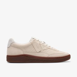 Mens Craft Rally Ace Off White Suede Sneakers