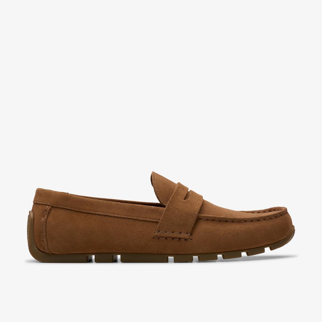 MENS Corsley Bar Cola Suede Loafers