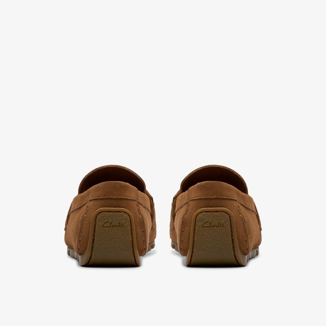 MENS Corsley Bar Cola Suede Loafers - Image 5