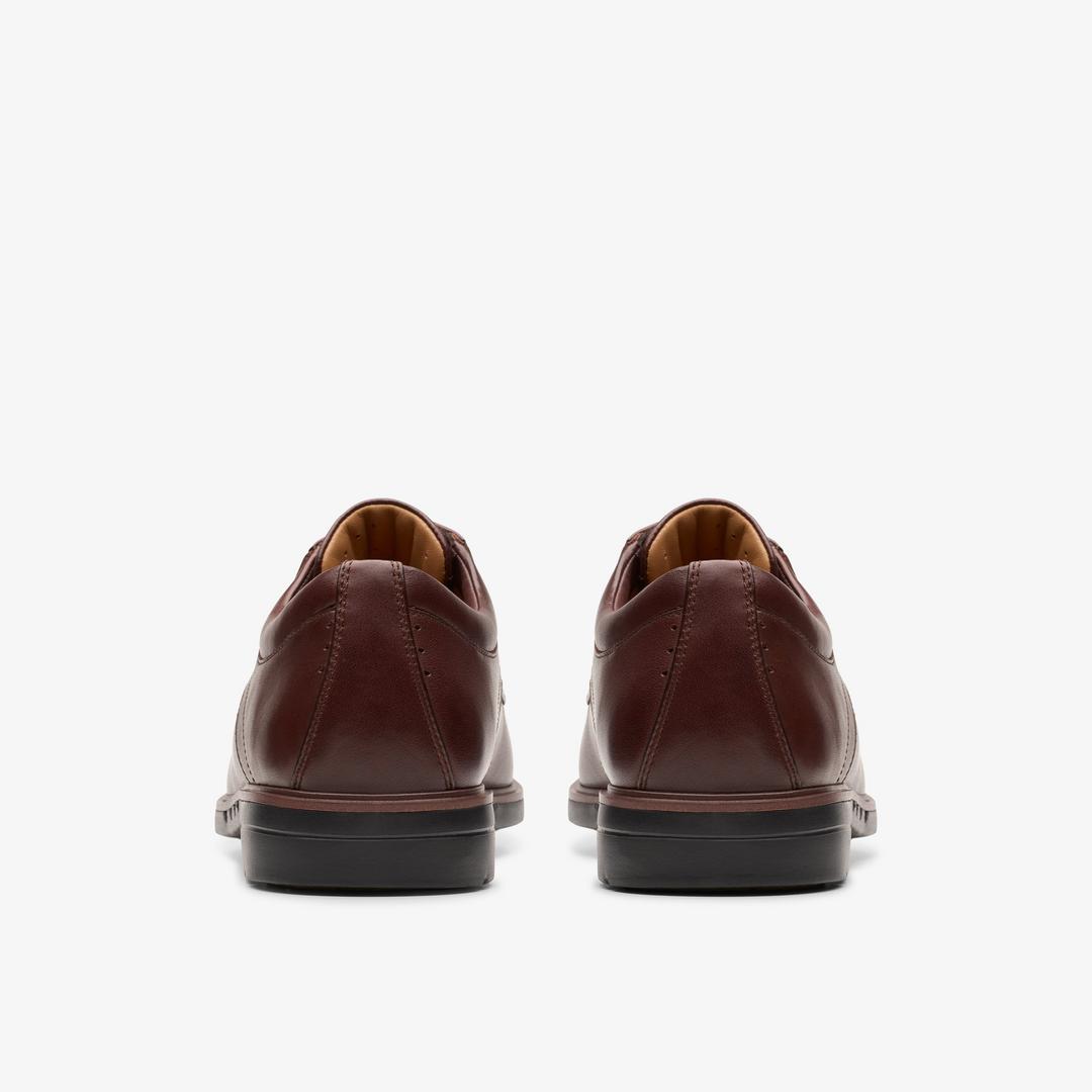 Mens Un Kendric Way Mahogany Leather Oxford Shoes| Clarks - Image 5