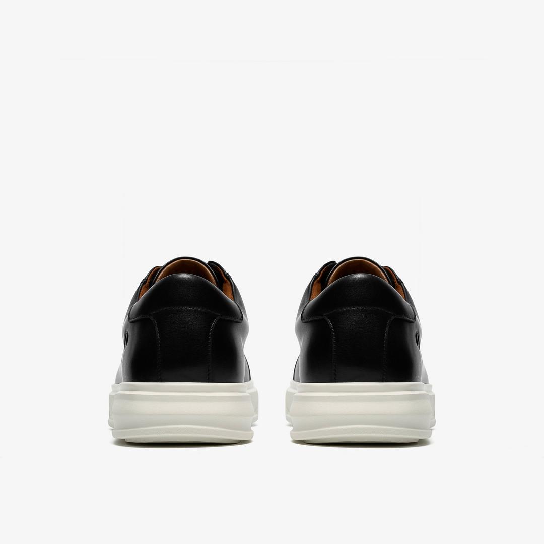 Mens Goswell Tie Black Leather Sneaker - Image 6