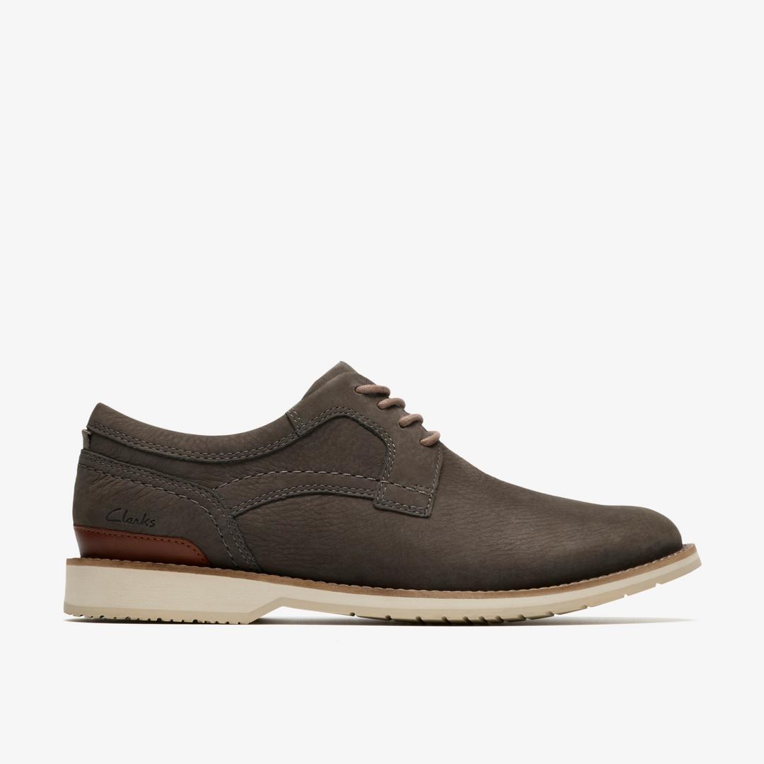 Mens Monahan Plain Stone Nubuck Oxfords