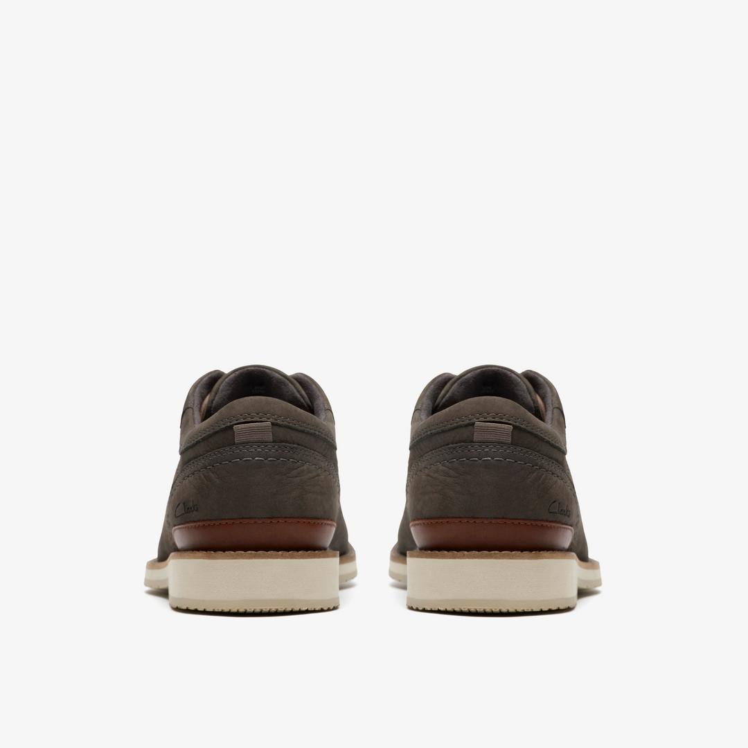 Mens Monahan Plain Stone Nubuck Oxfords - Image 6