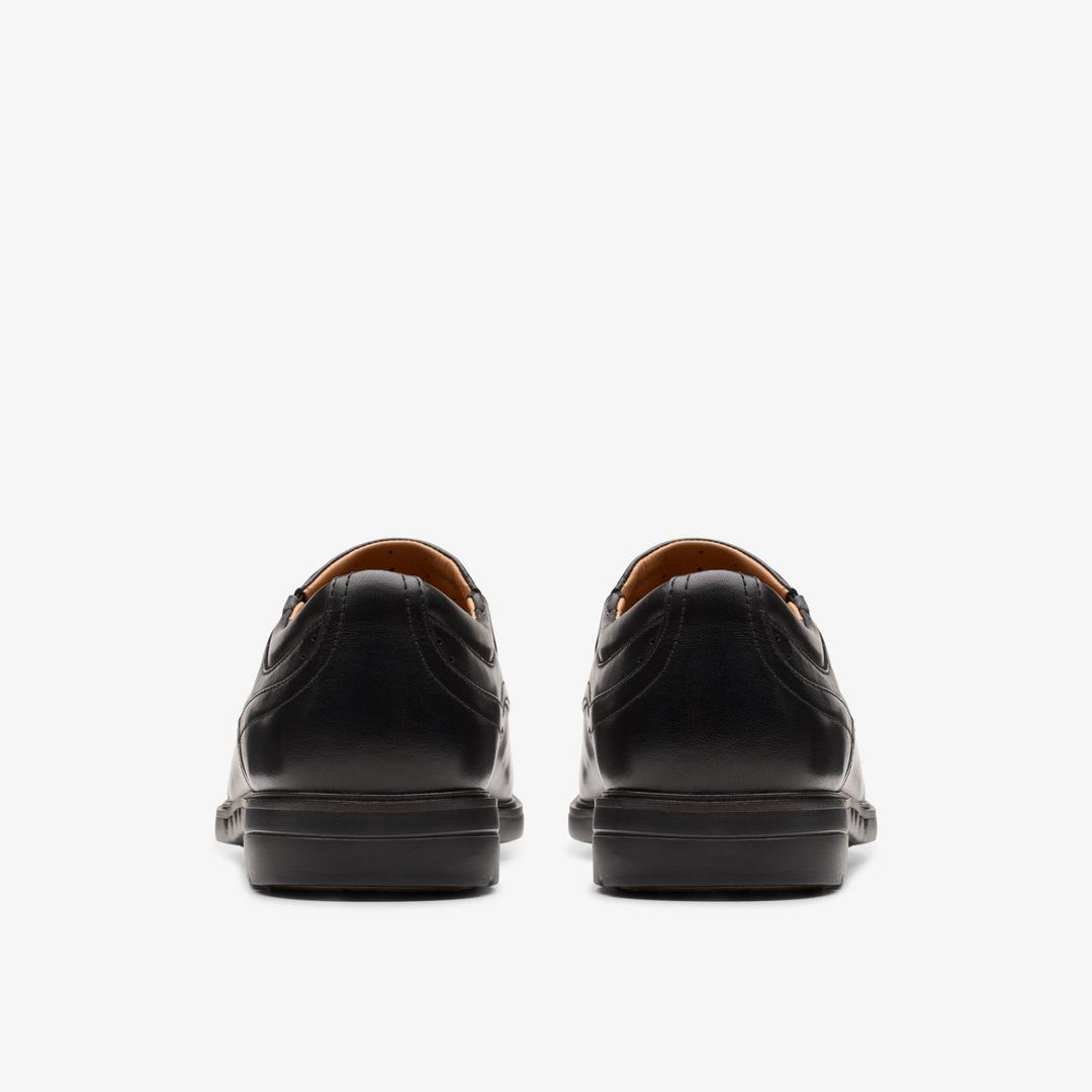 Mens Un Kendric Go Black Leather Loafer Shoes| Clarks - Image 5