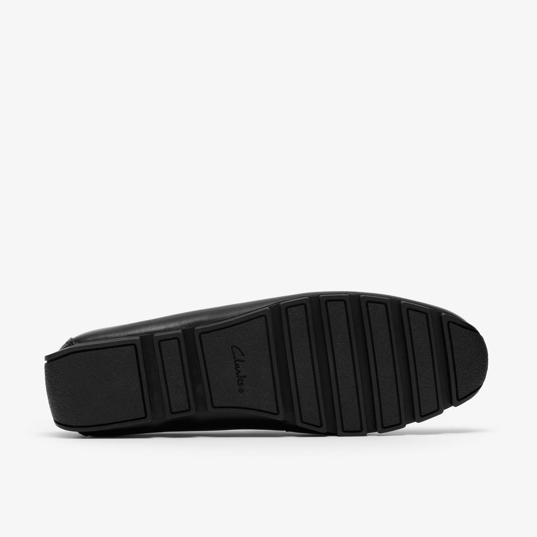 Mens Corsley Plain Black Leather Loafers - Image 3