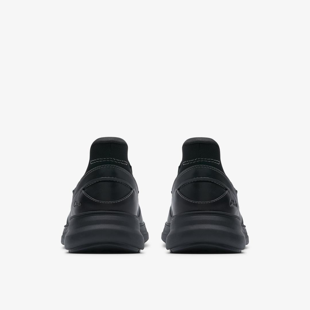 Mens Mullan Step Black Leather Shoes - Image 5