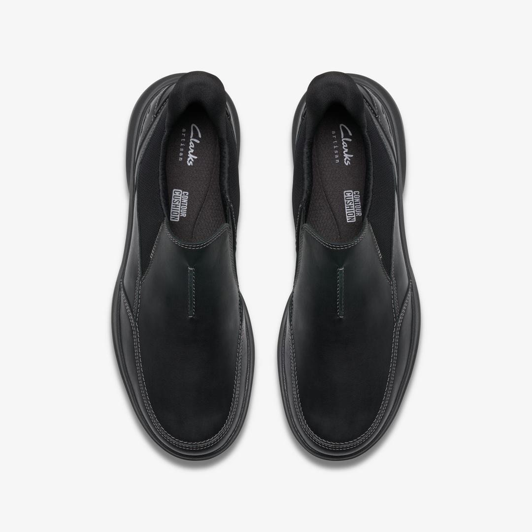 Mens Mullan Step Black Leather Shoes - Image 6