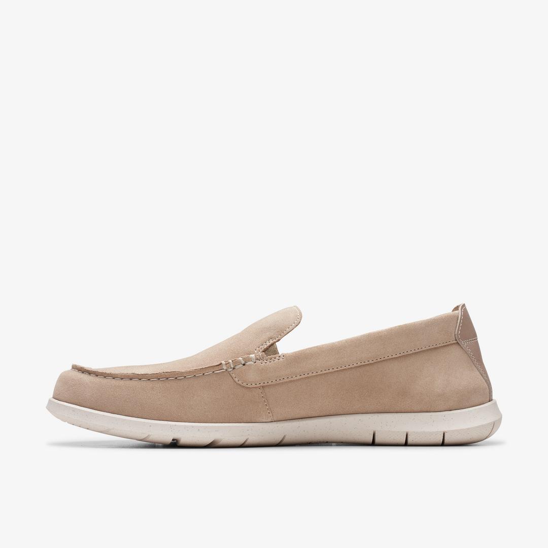 Mens Flexway Step Sand Suede Loafer Slip On Shoes - Image 2