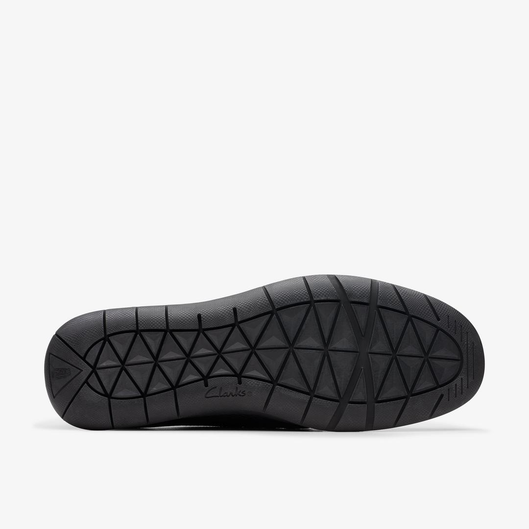 Men's Flexway Step Black Leather Loafers - Image 3