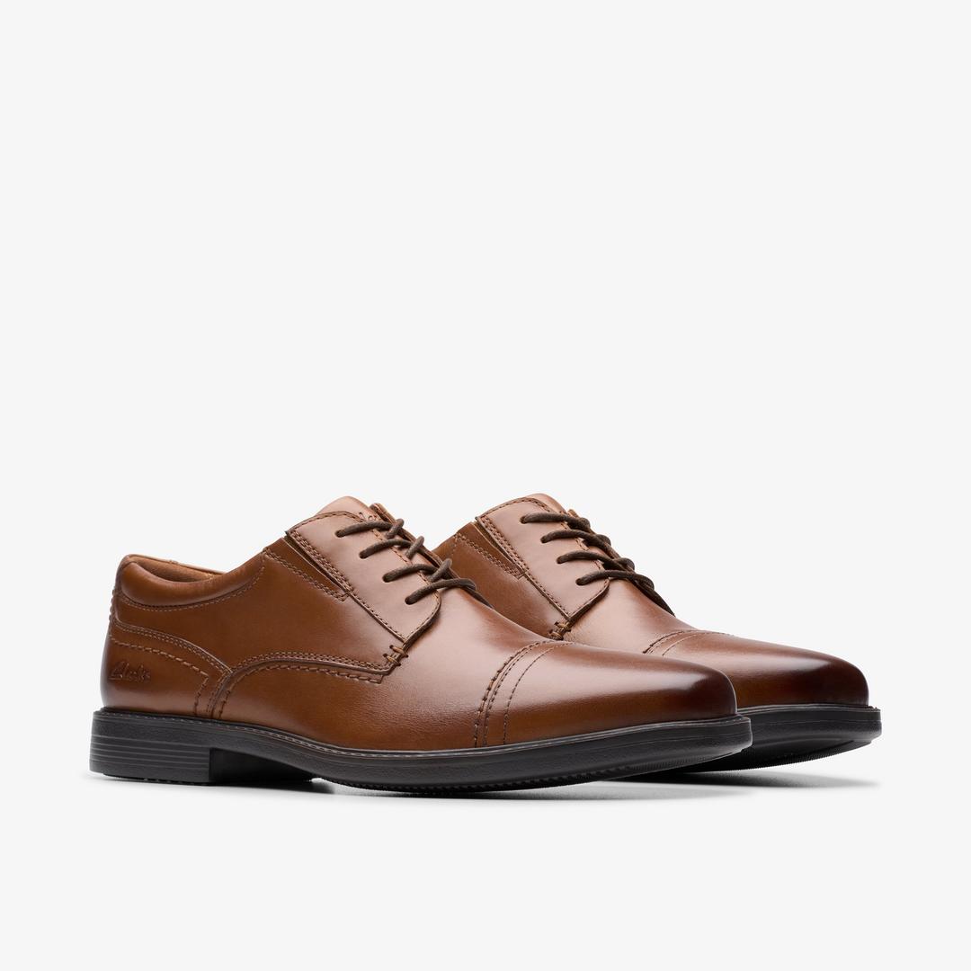 Mens Dresslite Cap Tan Leather Oxford - Image 5