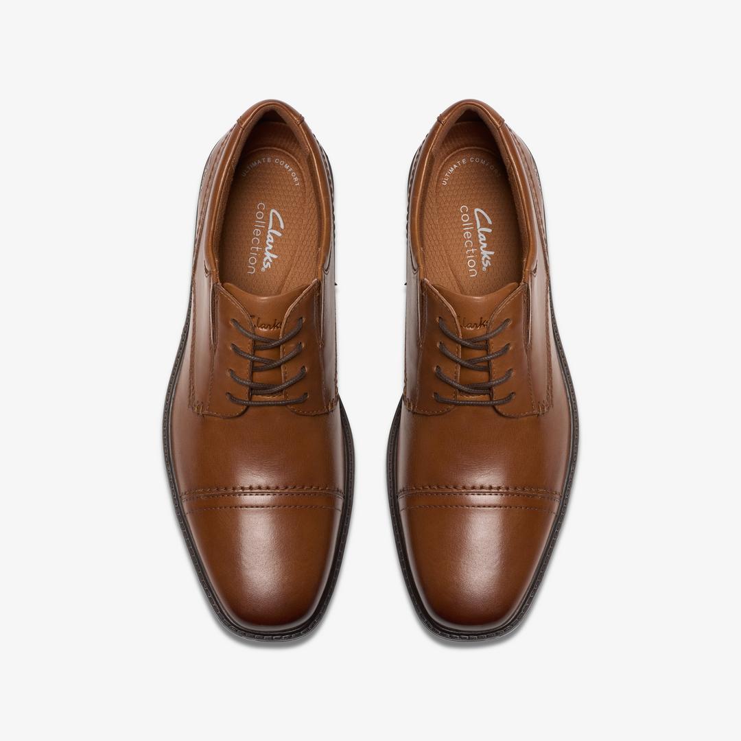 Mens Dresslite Cap Tan Leather Oxford - Image 7