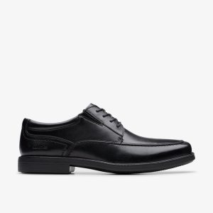 Mens Dresslite Ace Black Leather Oxford| Clarks