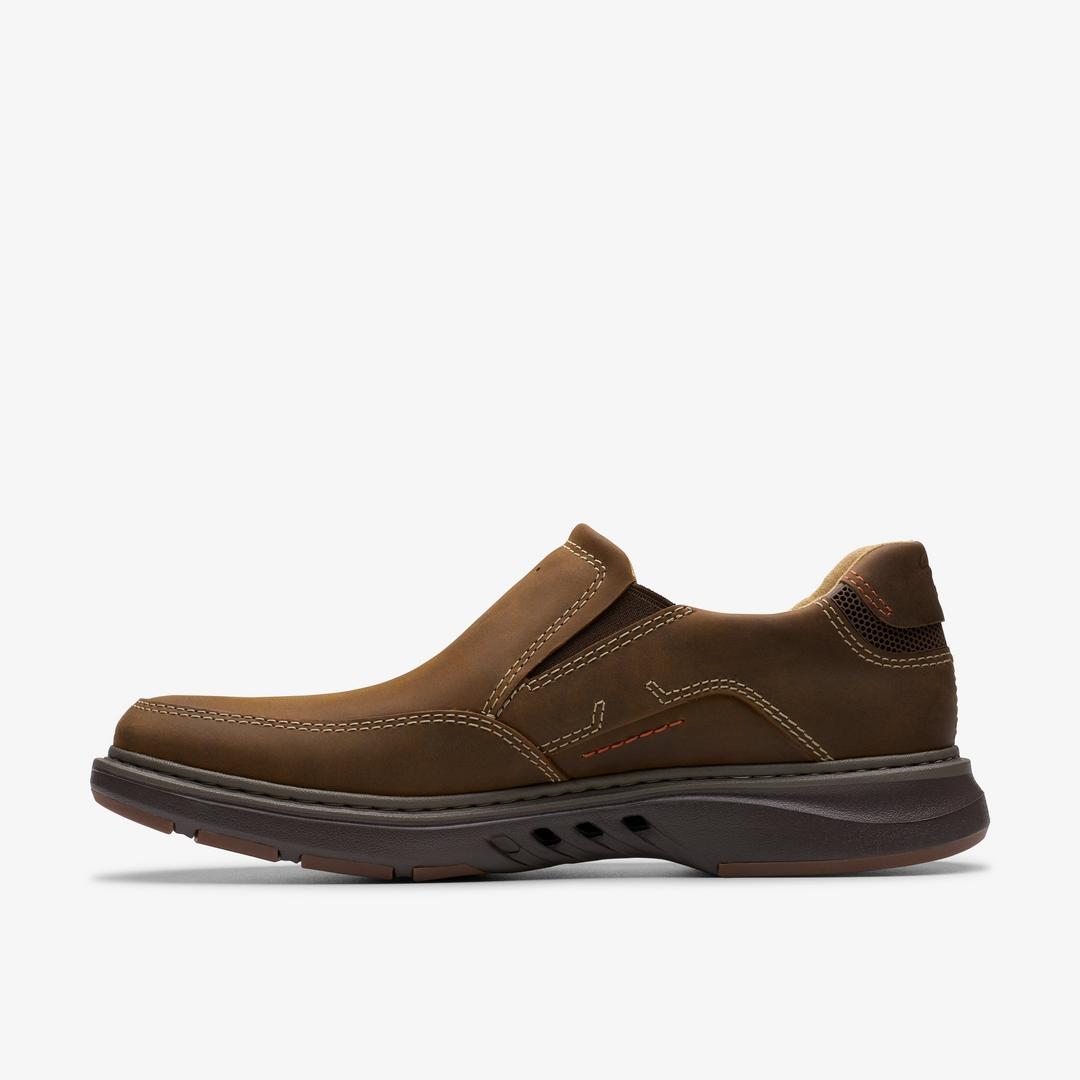 Mens Un Briley Step Beeswax Leather Loafer Shoes| Clarks - Image 2