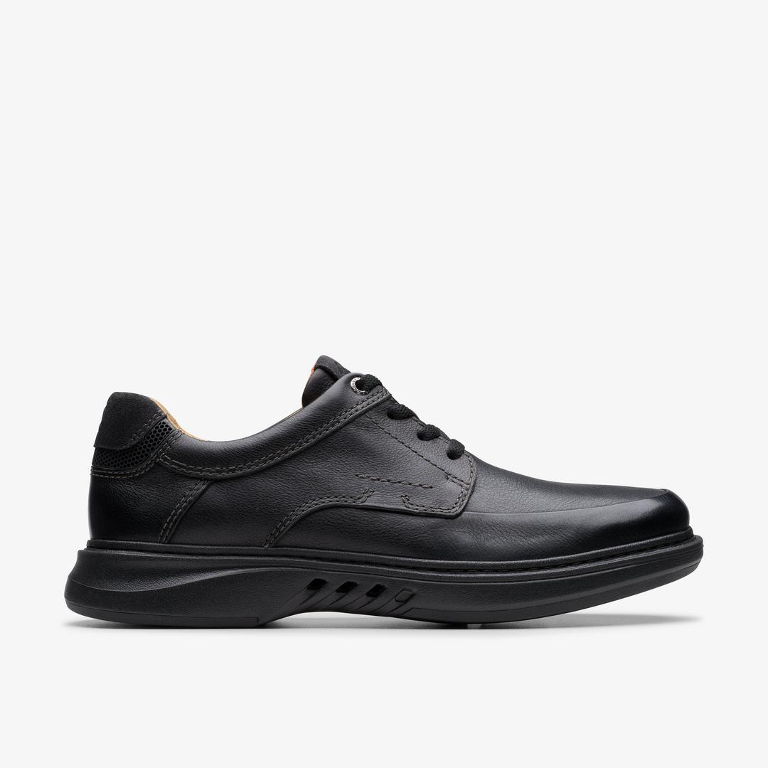 Mens Un Briley Lace Black Leather Oxford Shoes| Clarks