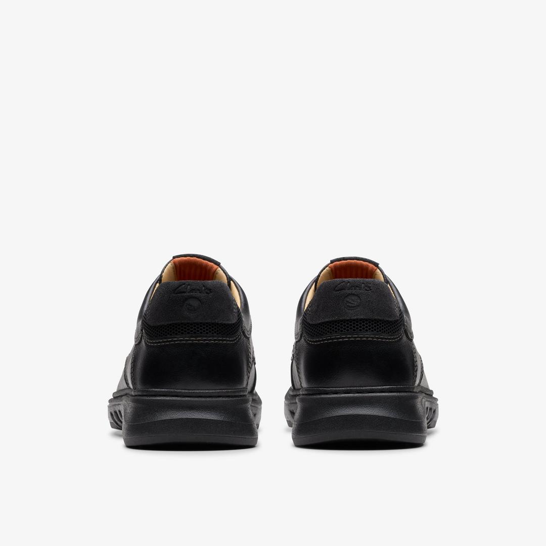 Mens Un Briley Lace Black Leather Oxford Shoes| Clarks - Image 5
