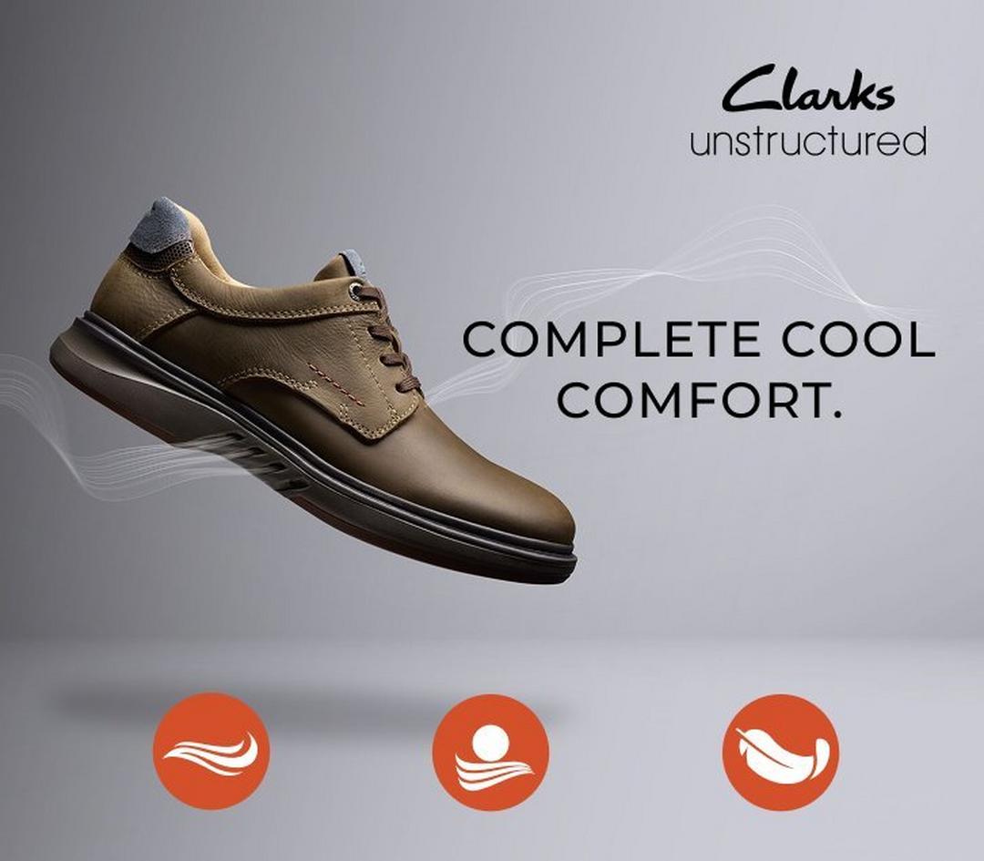 Mens Un Briley Lace Black Leather Oxford Shoes| Clarks - Image 7