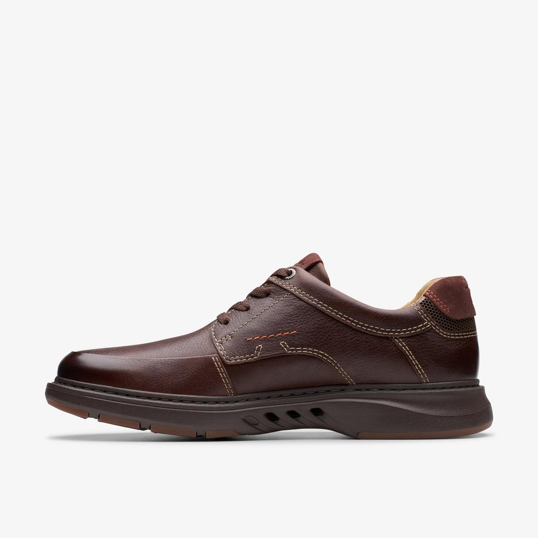 Mens Un Briley Lace Mahogany Leather Shoes| Clarks - Image 3