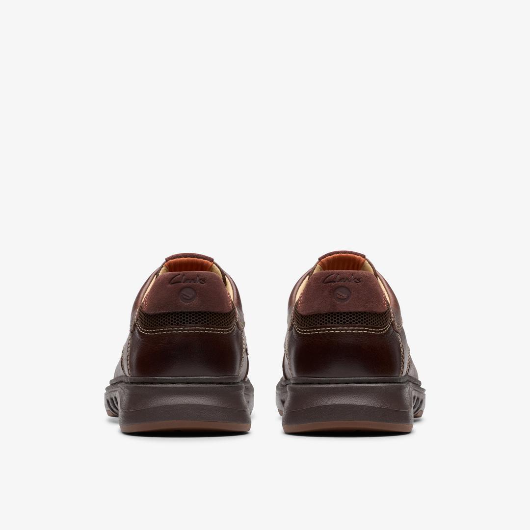 Mens Un Briley Lace Mahogany Leather Shoes| Clarks - Image 6